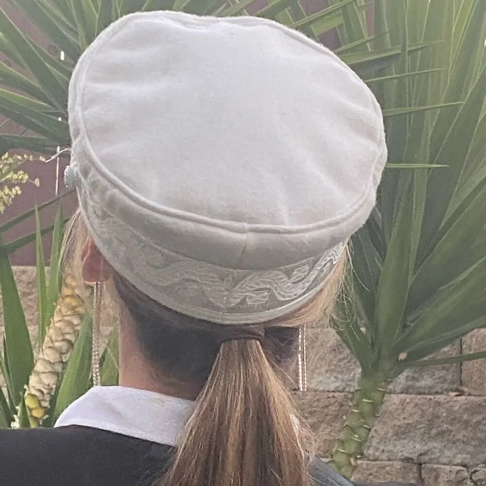 Lack of Color Small Cream Colored Hat See Video